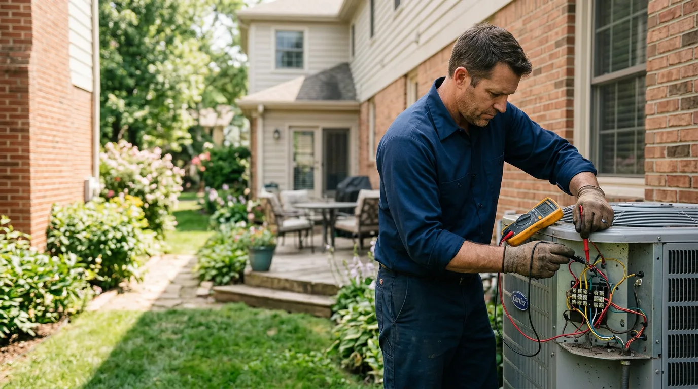 HVAC technician working near Rockville, NE